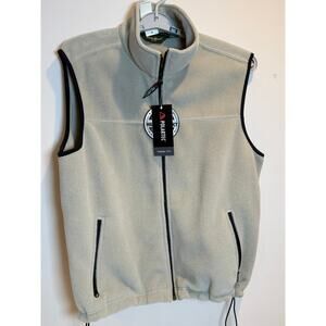 Eddie Bauer Men’s Polartec Classic 200 Fleece Vest – Size Large – Khaki NWT